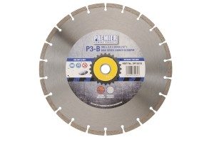 125 x 2.2 x 7 x 22.2mm P3B diamond blade 125 with blue and grey Premier branded label in the centre