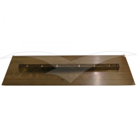 Bronze coloured rectangular metal finishing blade for the Belle PRO 1200 trowel