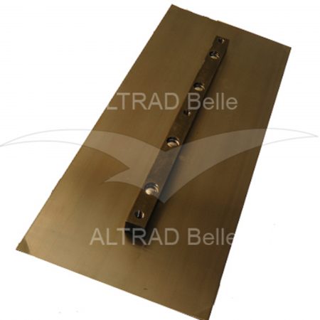 Bronze coloured rectangular metal finishing blade for the Belle PRO 900 trowel