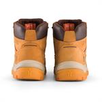This image shows the back of Scruffs Solleret tan safety boot with cushioned collar