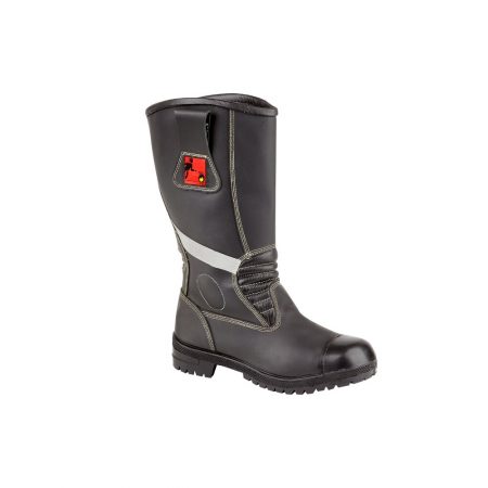 This image shows Tuffking 3105 Fire Safety boot with red and white detailing